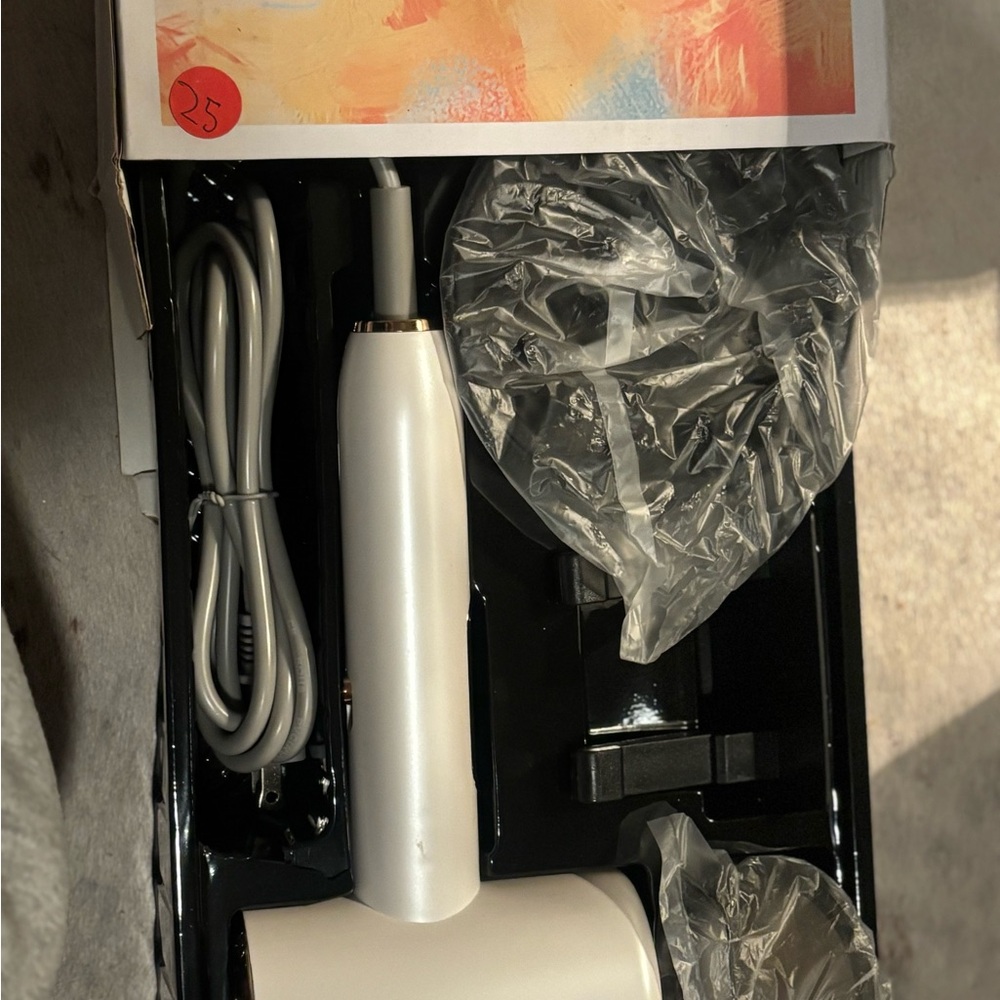 White Handheld Hair Dryer - Sleek Satin Finish